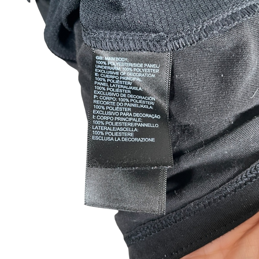 North Face Essential 1/4 Zip Pullover Mens M Black Running Breathable‎ Reflects - Picture 8 of 9